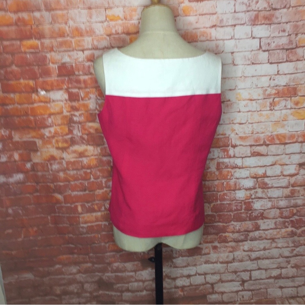 Women's Hot Pink and White Zippered Blazer TwinSet - Picture 8 of 9